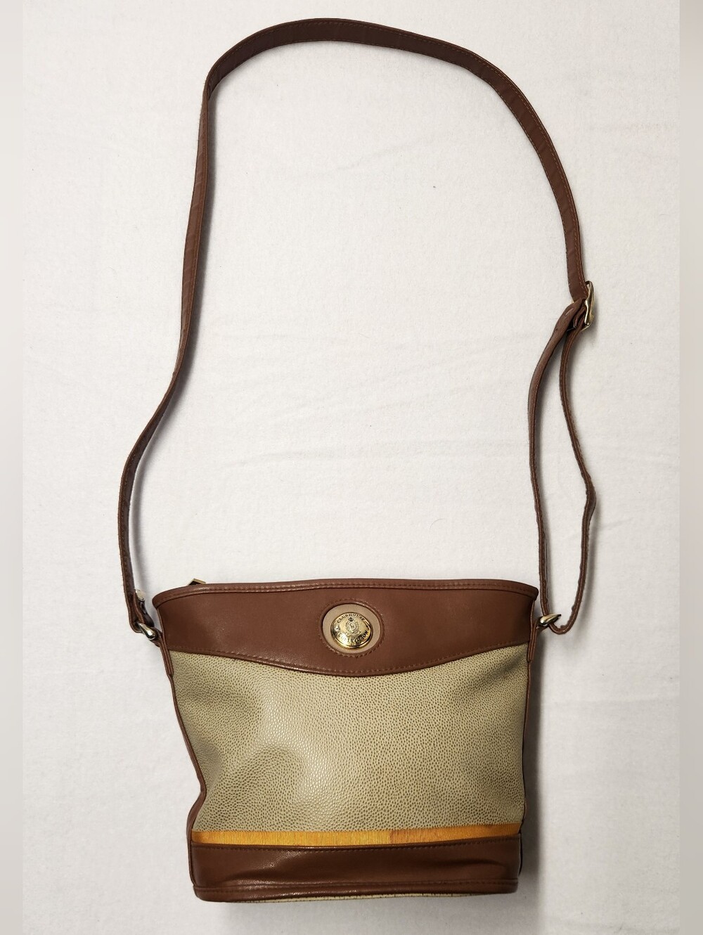 Jane Shilton Clubhouse Collection Vintage 90s Crossbody Bag | Quiet Luxury Brown